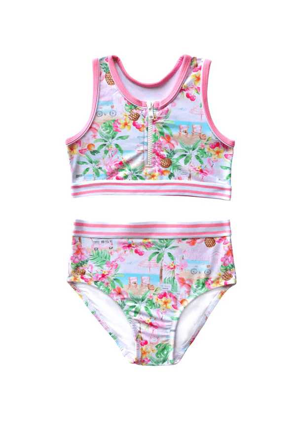 Salty Ink Kids Salty Ink Girls Miss Vacay Bikini Salty Ink Girls Miss Vacay Bikini Splash Swimwear