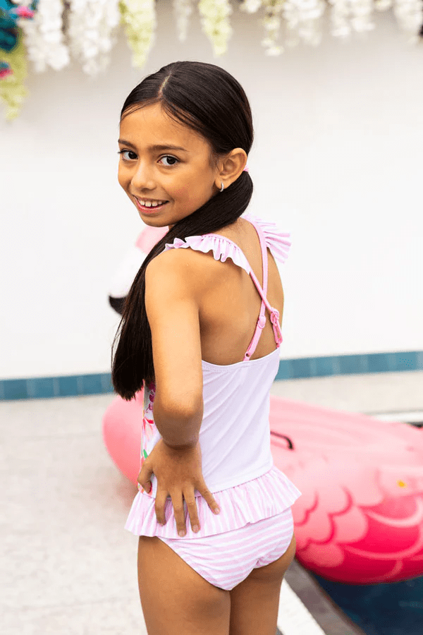 Salty Ink Kids Salty Ink Girls Miss Vacay Singlet Bikini Salty Ink Girls Miss Vacay Singlet Bikini Splash Swimwear