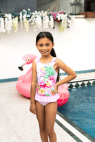 Salty Ink Kids Salty Ink Girls Miss Vacay Singlet Bikini Salty Ink Girls Miss Vacay Singlet Bikini Splash Swimwear