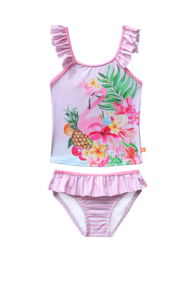 Salty Ink Kids Salty Ink Girls Miss Vacay Singlet Bikini Salty Ink Girls Miss Vacay Singlet Bikini Splash Swimwear