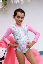 Salty Ink Kids Salty Ink Girls Miss Vacay Sunsuit Salty Ink Girls Miss Vacay Sunsuit Splash Swimwear