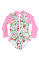 Salty Ink Kids Salty Ink Girls Miss Vacay Sunsuit Salty Ink Girls Miss Vacay Sunsuit Splash Swimwear