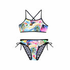 Salty Ink Kids Salty Ink Girls Vacay Reversible Bikini - Vacay Salty Ink Girls Vacay Reversible Bikini - Vacay Splash Swimwear