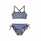 Salty Ink Kids Salty Ink Girls Vacay Reversible Bikini - Vacay Salty Ink Girls Vacay Reversible Bikini - Vacay Splash Swimwear