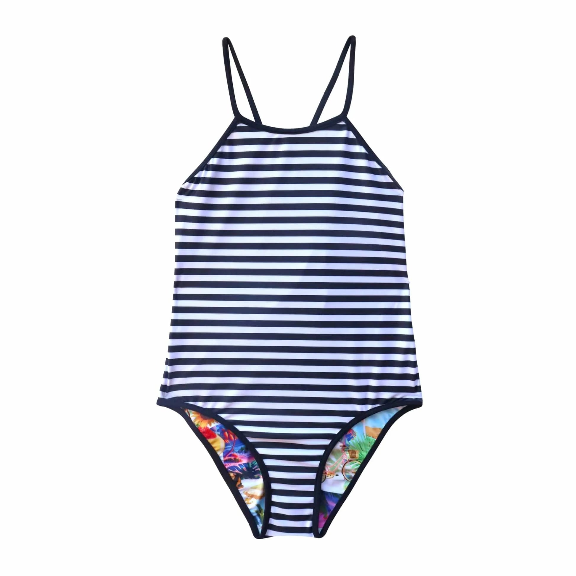 Salty Ink Kids Salty Ink Girls Vacay Reversible Tank - Vacay Salty Ink Girls Vacay Reversible Tank - Vacay Splash Swimwear