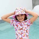 Salty Ink Kids Salty Ink Toddler Girls Miss Aloha Sunhat Salty Ink Toddler Girls Miss Aloha Sunhat Splash Swimwear kids