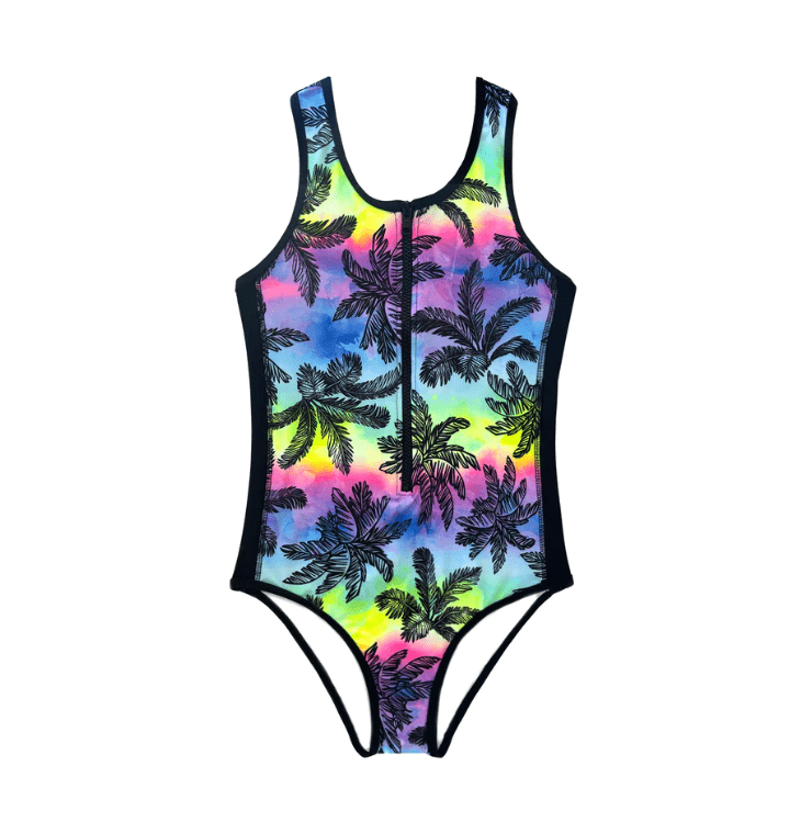 Salty Ink Kids Sunset Beach One Piece Salty Ink Sunset Beach One Piece Splash Swimwear