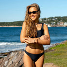 Salty Ink Ladies Ladies Salty Sassy Pant 286 Splash Swimwear Bikini Bottoms Black / 8 9351982045406