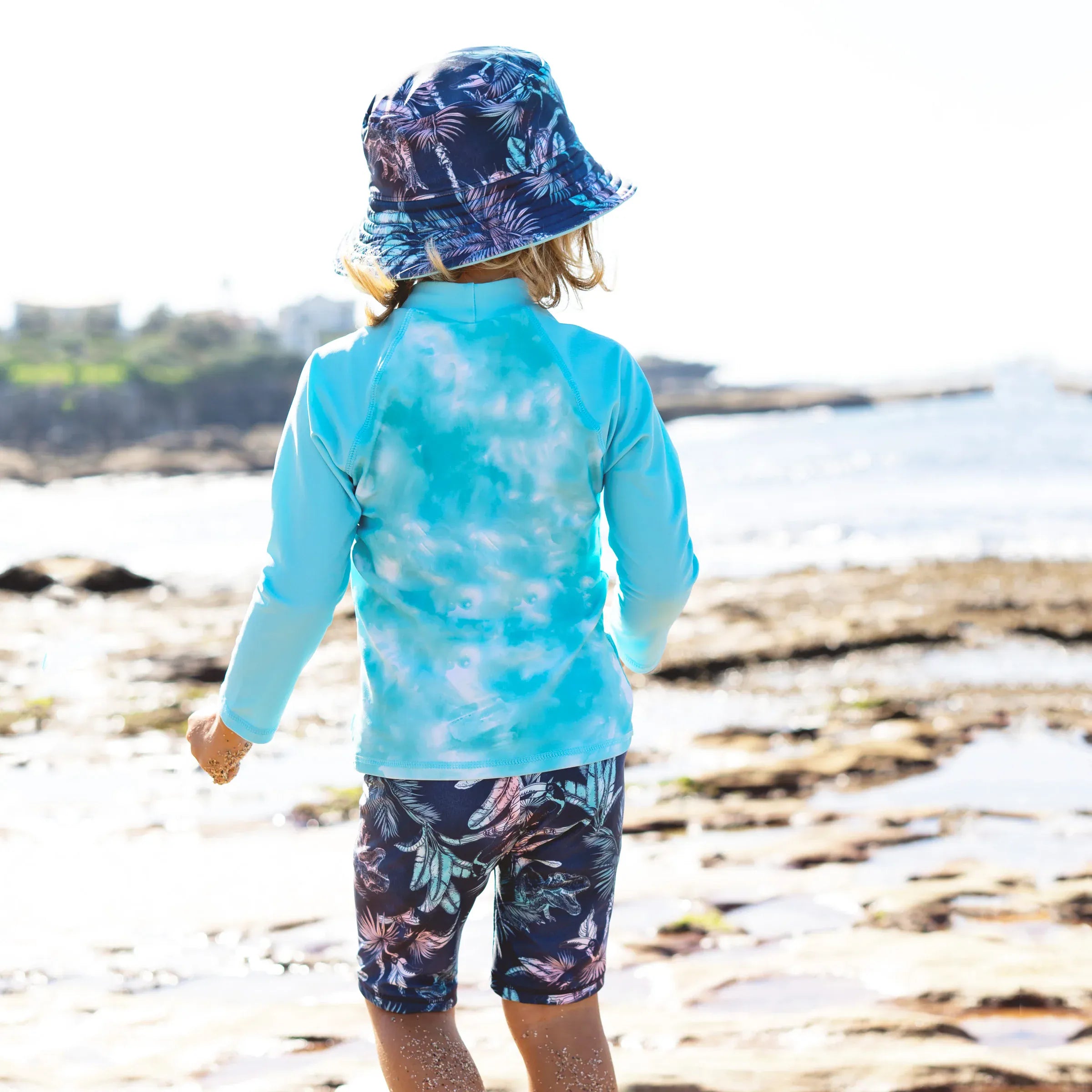 Salty Ink Salty Ink Boys Coastal Camper L/S Rashvest Salty Ink Boys Coastal Camper L/S Rashvest Splash Swimwear Rashvests