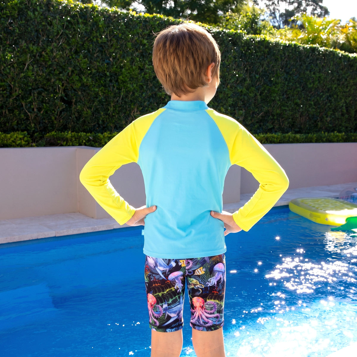 Salty Ink Salty Ink Boys Marina Mirage L/S Rashvest Salty Ink Boys Marina Mirage L/S Rashvest | Splash Swimwear Splash Swimwear Rashvest