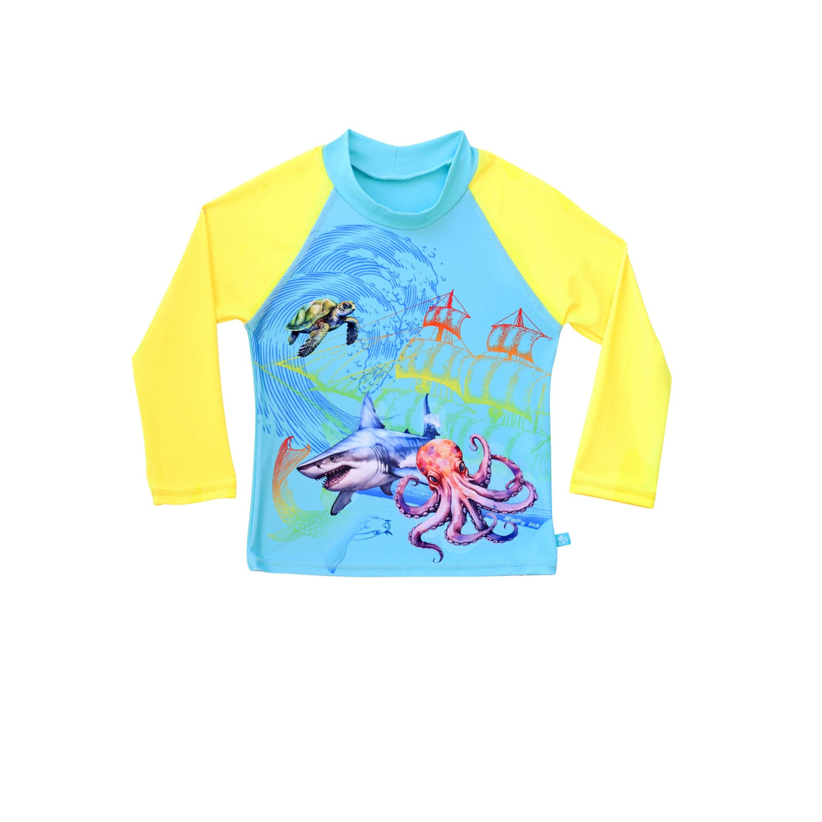 Salty Ink Salty Ink Boys Marina Mirage L/S Rashvest Salty Ink Boys Marina Mirage L/S Rashvest | Splash Swimwear Splash Swimwear Rashvest