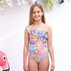 Salty Ink Salty Ink Camp Cove One Piece  - Summer Salty Ink Camp Cove One Piece  - Summer Splash Swimwear Kids Swimwear