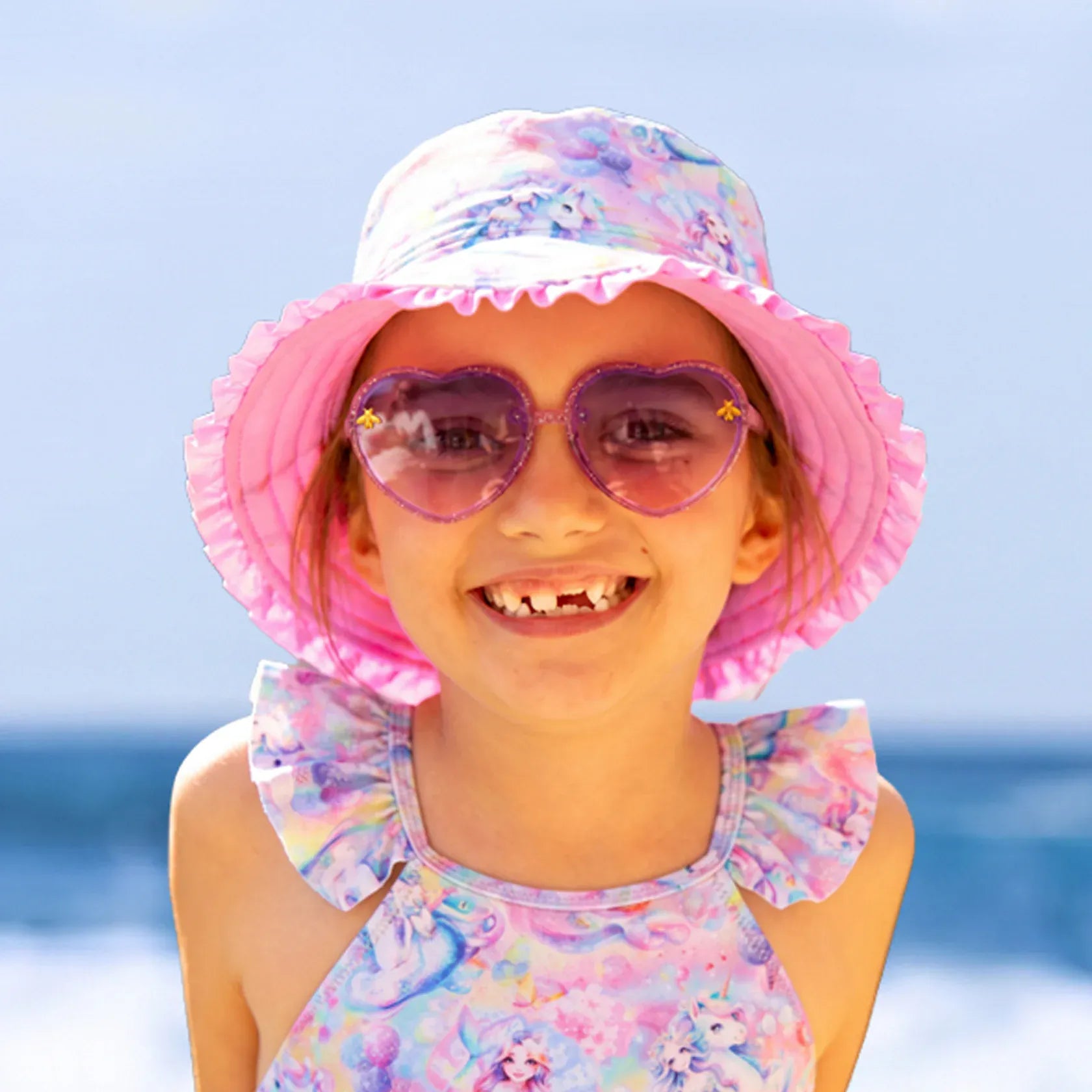 Salty Ink Salty Ink Girls Ms Fantasia Sunhat Salty Ink Girls Ms Fantasia Sunhat Splash Swimwear Accessories