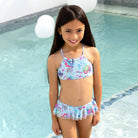 Salty Ink Salty Ink Toddler Girls Miss Meadow Bikini - Minty Salty Ink Toddler Girls Miss Meadow Bikini - Minty Splash Swimwear Two Piece
