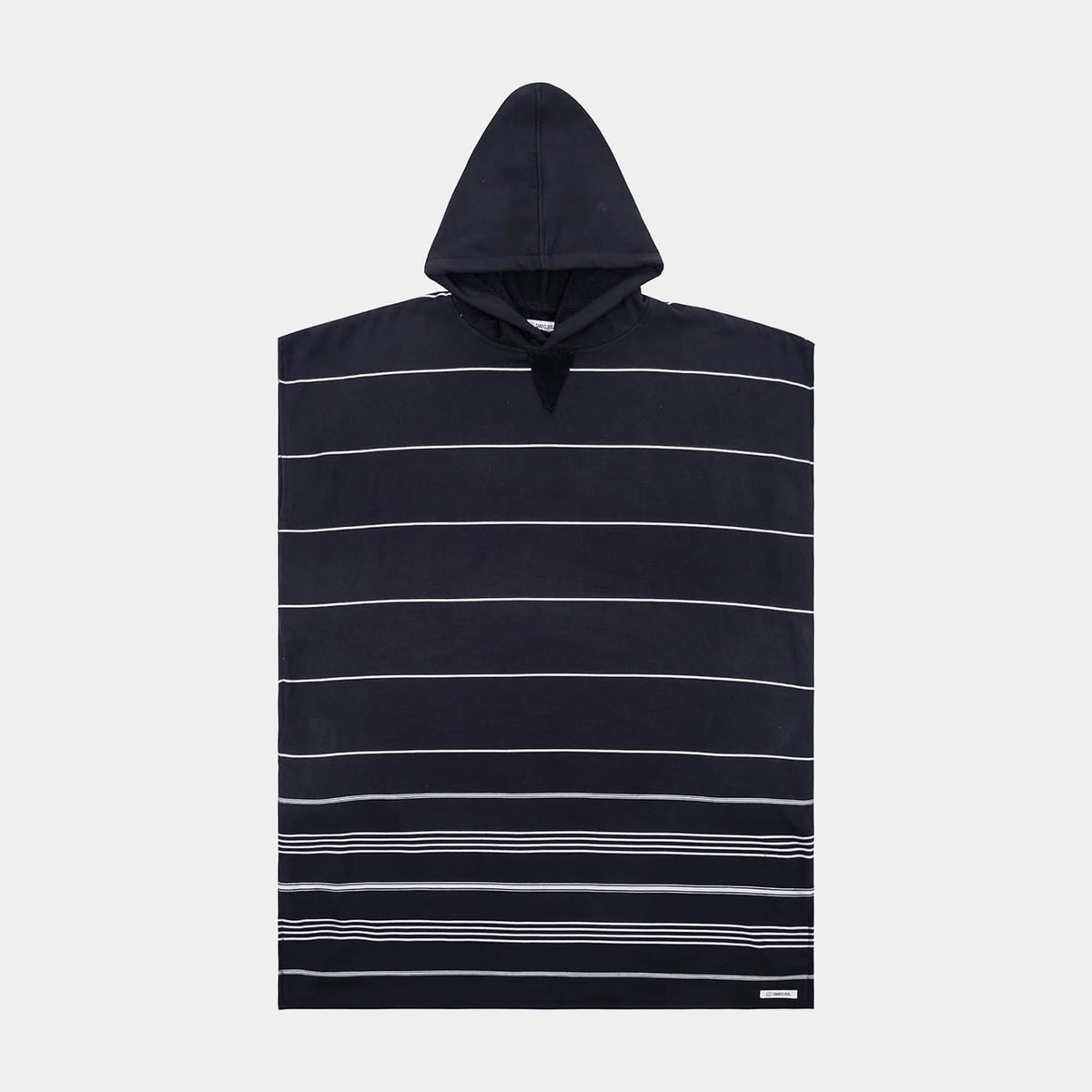 Sand Cloud Sand Cloud Classic Stripe Hooded Poncho Beach Towell -Black SCS22PON003BLKOS Sand Cloud Classic Stripe Hooded Poncho Beach Towell -Black Splash Swimwear Accessories 810071855641