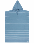 Sand Cloud Sand Cloud Classic Stripe Hooded Poncho Beach Towell - Slate Blue SCU24PON001SBLOS Sand Cloud Classic Stripe Hooded Poncho Beach Towell - Slate Blue Splash Swimwear