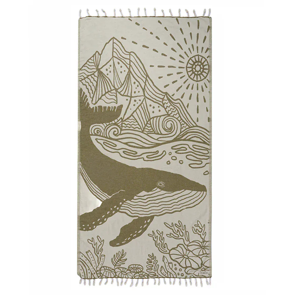 Sand Cloud Sand Cloud Hanalo Beach Towell WSF25TOW024NATRG Sand Cloud Hanalo Beach Towell Splash Swimwear