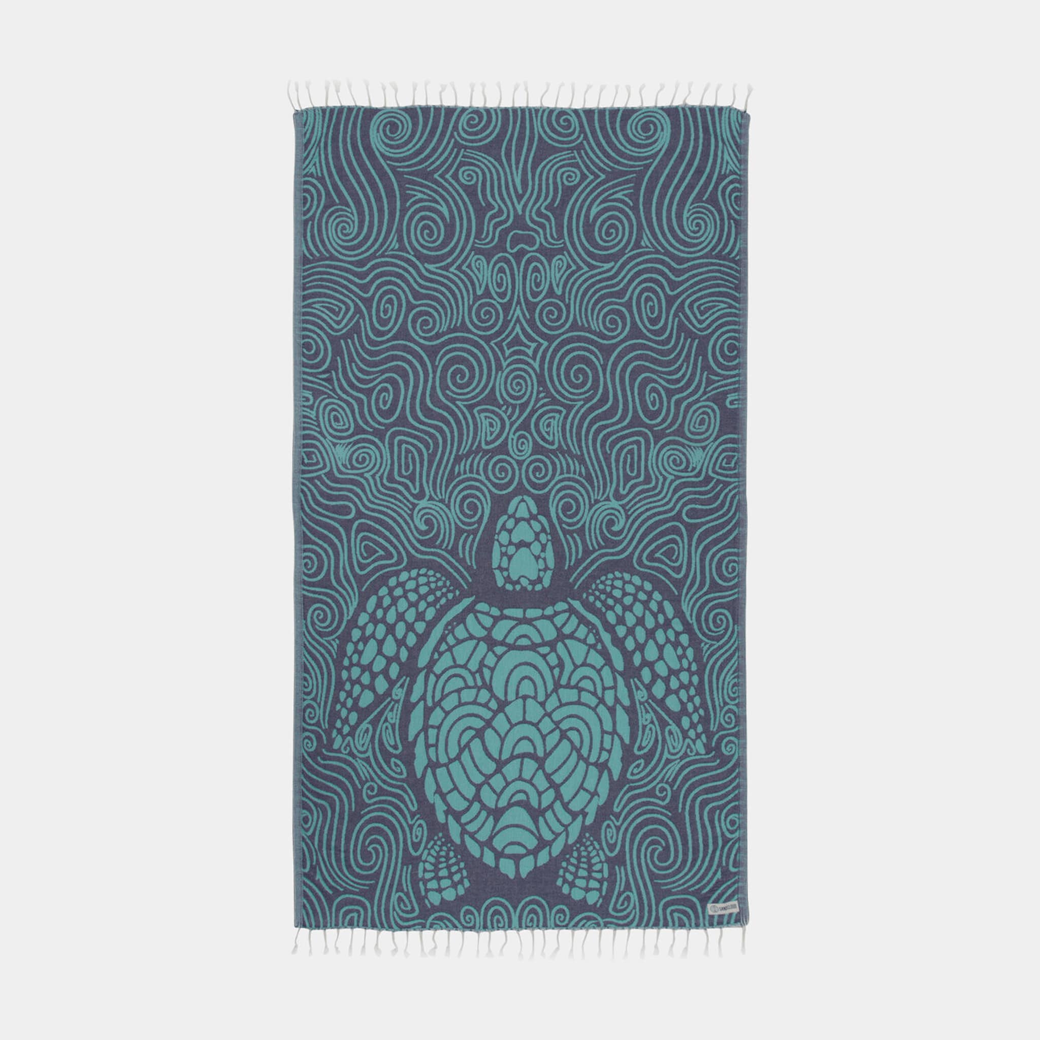 Sand Cloud Sand Cloud Mint Swirl Turtle Beach Towell WSFTOW0124MNTRG Sand Cloud Mint Swirl Turtle Beach Towell Splash Swimwear Accessories 850015915789