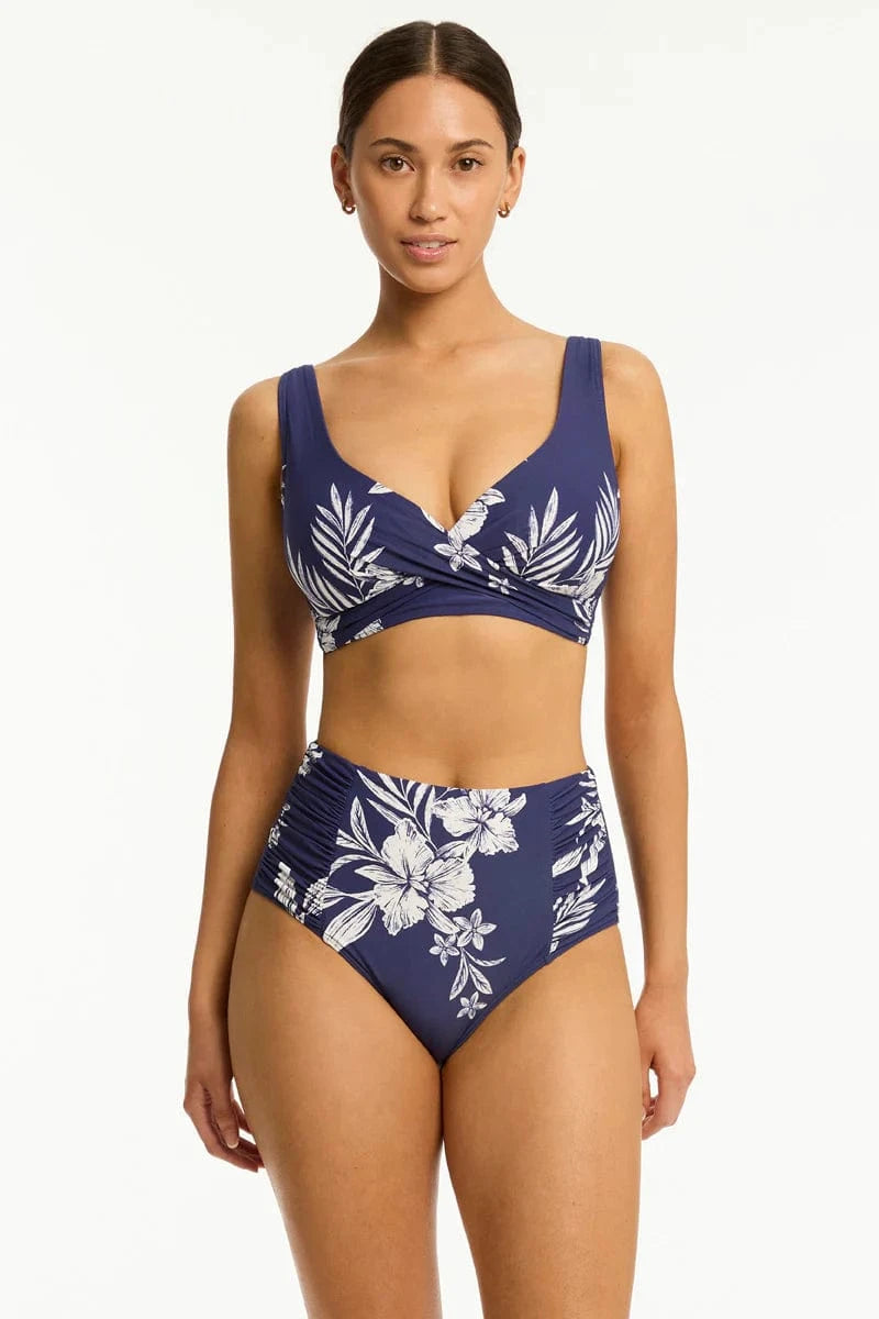 Sea Level Aloha High Waist Gathered Side Pant Sea Level Aloha High Waist Gathered Side Pant Splash Swimwear