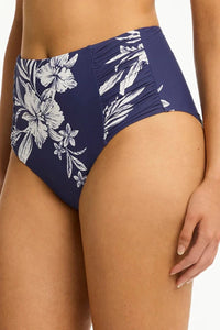 Sea Level Aloha High Waist Gathered Side Pant Sea Level Aloha High Waist Gathered Side Pant Splash Swimwear