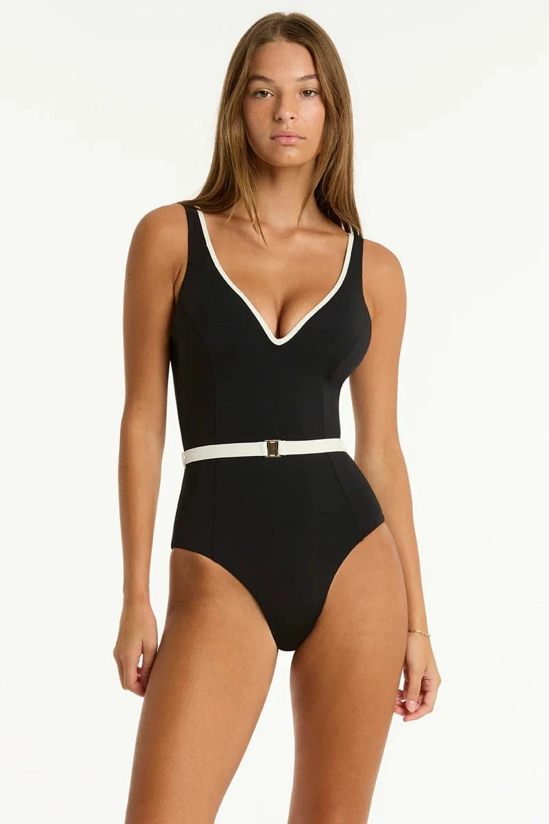 Sea Level Babylon Plunge One Piece Sea Level Babylon Plunge One Piece Splash Swimwear