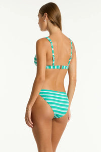 Sea Level Biarritz Longline Tri Top - Evergreen Sea Level Biarritz Longline Tri Top - Evergreen Splash Swimwear Bikini Tops