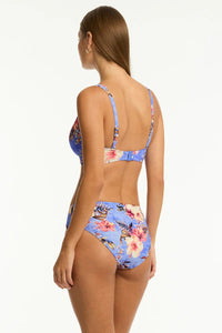 Sea Level Blue Hawaii Mid Bikini Pant Sea Level Blue Hawaii Mid Bikini Pant Splash Swimwear Bikini Bottoms