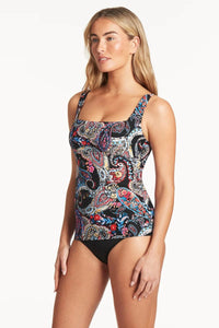 Bohemia Square Neck Singlet - Sea Level - Splash Swimwear  - Sea Level, Sept23, Tankini, tankini tops, Womens, womens swim - Splash Swimwear 