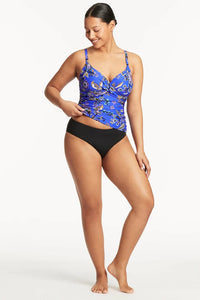 Sea Level Carnivale Twist Front DD/E Tankini - Cobalt* Shop Sea Level Carnivale Twist Front DD/E Tankini in Cobalt | Australian Swimwear Brands at Splash Swimwear Splash Swimwear Tankini Tops