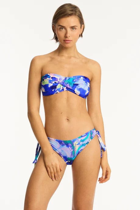 Cascade Tie Side Regular Pant - Cobalt - Sea Level - Splash Swimwear  - bikini bottoms, Jun24, new, sea level, Womens, womens swim - Splash Swimwear 