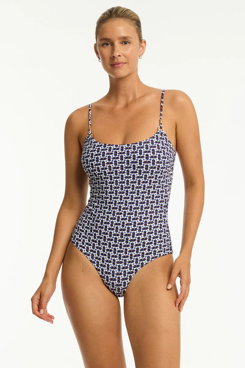 Sea Level Coast Scoop Neck One Piece - Cobalt Sea Level Coast Scoop Neck One Piece - Cobalt Splash Swimwear One Pieces