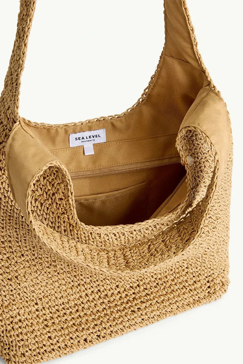 Sea Level Crochet Slouch Beach Bag Sea Level Crochet Slouch Beach Bag Splash Swimwear