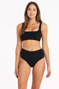 Sea Level Dark Romance Cheeky High Waist Pant Splash Swimwear Cheeky Bikini Bottoms