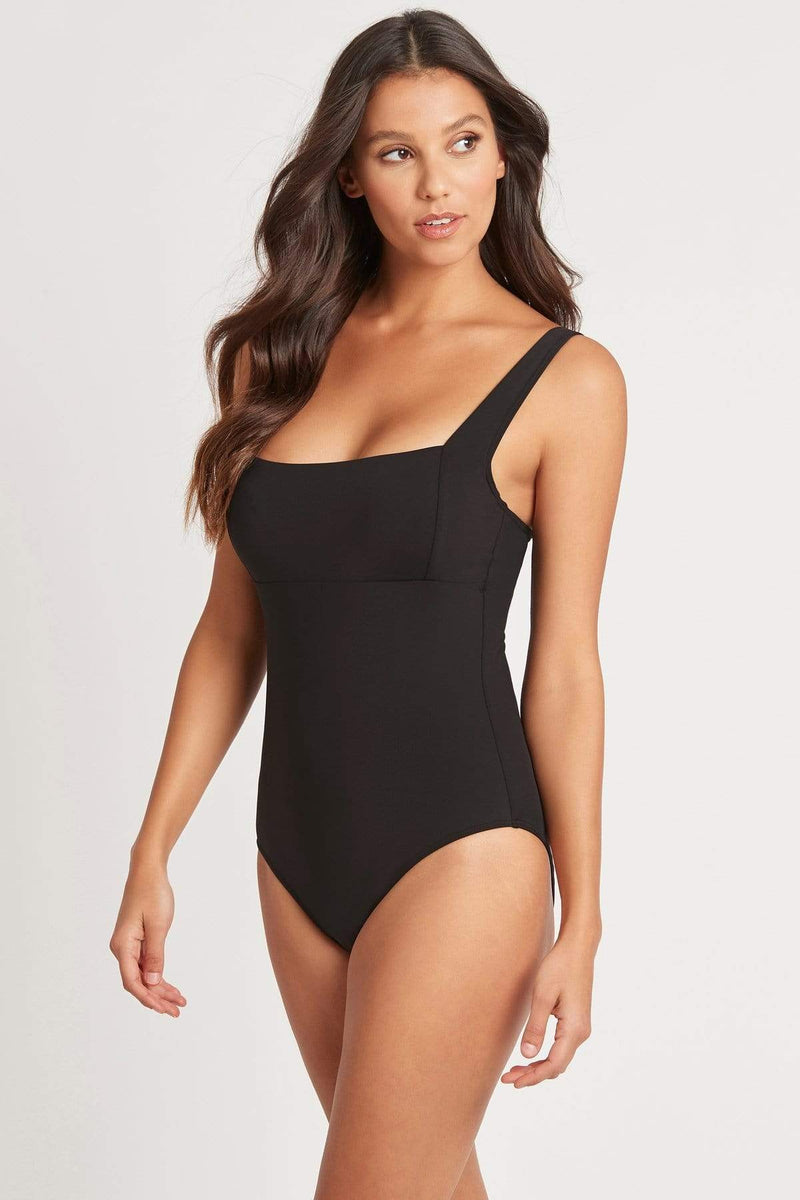 Sea Level Essentials Square Neck One Piece Splash Swimwear One Pieces