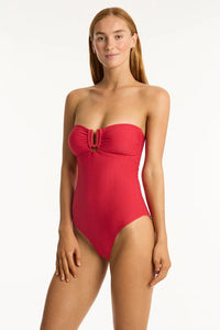 Honeycomb U Bar One Piece - Sea Level - Splash Swimwear  - One Pieces, onepiece, Sea Level, Sept23, Womens - Splash Swimwear 