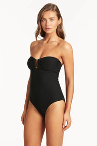 Sea Level Honeycomb U Bar One Piece SL1502HC Splash Swimwear One Pieces 8 / Black 1000017439