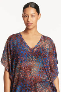 Sea Level Hunter Mesh Kaftan Coverup - Blue SL9061HT Splash Swimwear Swimwear O/S 9347760529237