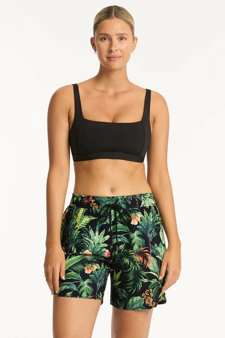 Sea Level Bikini Bottoms Lotus 7 Inch Boardshort Sea Level Lotus Mid Bikini Pant