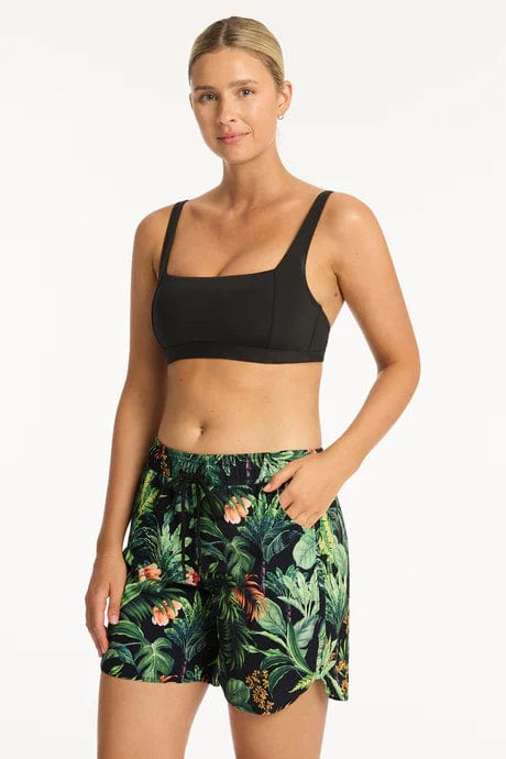 Sea Level Bikini Bottoms Lotus 7 Inch Boardshort Sea Level Lotus Mid Bikini Pant