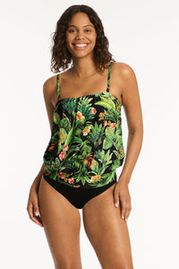 Sea Level Lotus Blouson Bandeau Tankini Sea Level Lotus Blouson Bandeau Tankini Splash Swimwear Tankini Tops