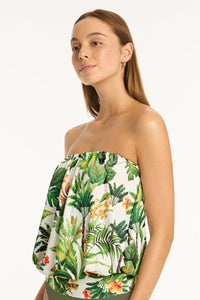 Sea Level Tankini Tops Lotus Blouson Bandeau Tankini Sea Level Lotus Blouson Bandeau Tankini