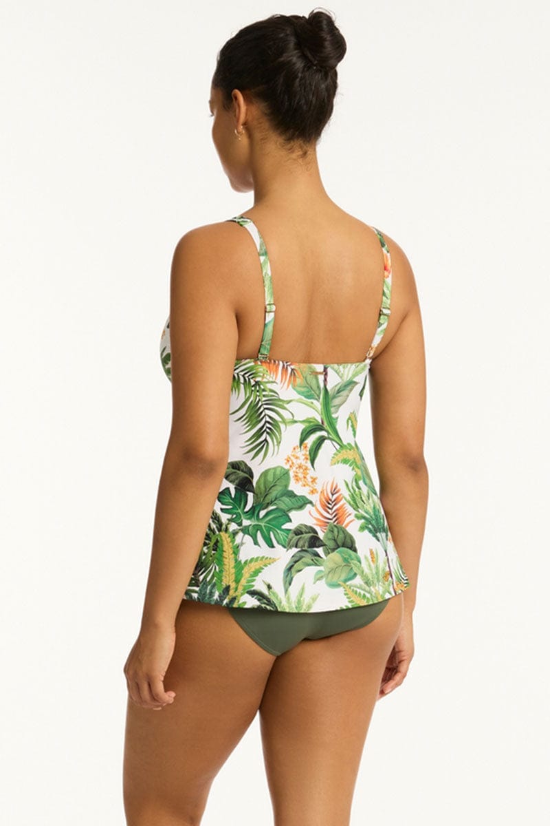 Lotus Cross Front Swing Tankini - Sea Level - Splash Swimwear  - May25, sea level, tankini tops, Womens - Splash Swimwear 