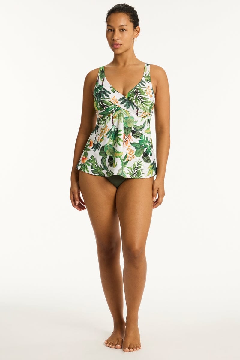 Sea Level Tankini Tops Lotus Cross Front Swing Tankini Sea Level Lotus Cross Front Swing Tankini