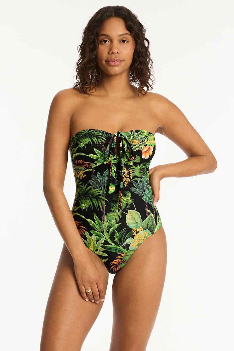 Sea Level One Pieces Lotus Halter Bandeau One Piece Sea Level Lotus Halter Bandeau One Piece