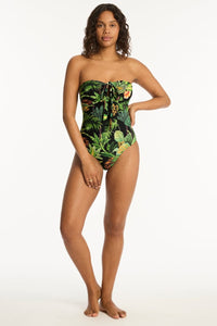 Sea Level Lotus Halter Bandeau One Piece Sea Level Lotus Halter Bandeau One Piece Splash Swimwear One Pieces