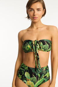 Sea Level Lotus High Waist Gathered Side Pant Sea Level Lotus High Waist Gathered Side Pant Splash Swimwear Bikini Bottoms