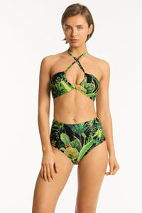 Sea Level Lotus High Waist Gathered Side Pant Sea Level Lotus High Waist Gathered Side Pant Splash Swimwear Bikini Bottoms