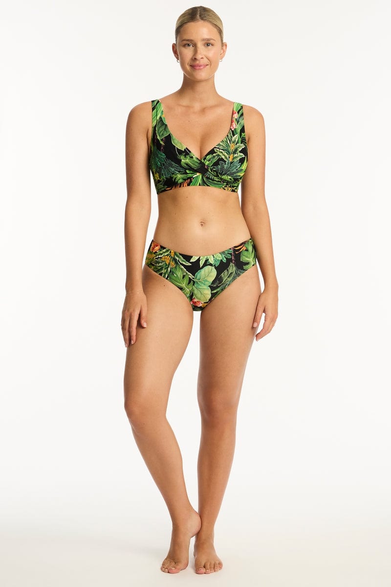 Sea Level Cheeky Bikini Bottoms Lotus Mid Bikini Pant Sea Level Lotus Mid Bikini Pant