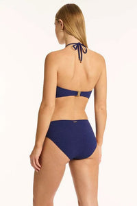 Sea Level Bikini Tops Messina Ring Bandeau - French Navy