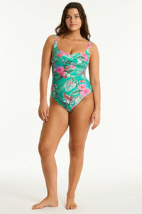 Sea Level Pacifico Twist Front One Piece Sea Level Pacifico Twist Front One Piece Splash Swimwear One Pieces